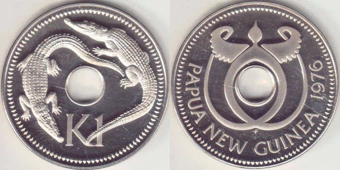 1976 Papua New Guinea 1 Kina (Proof) A005806